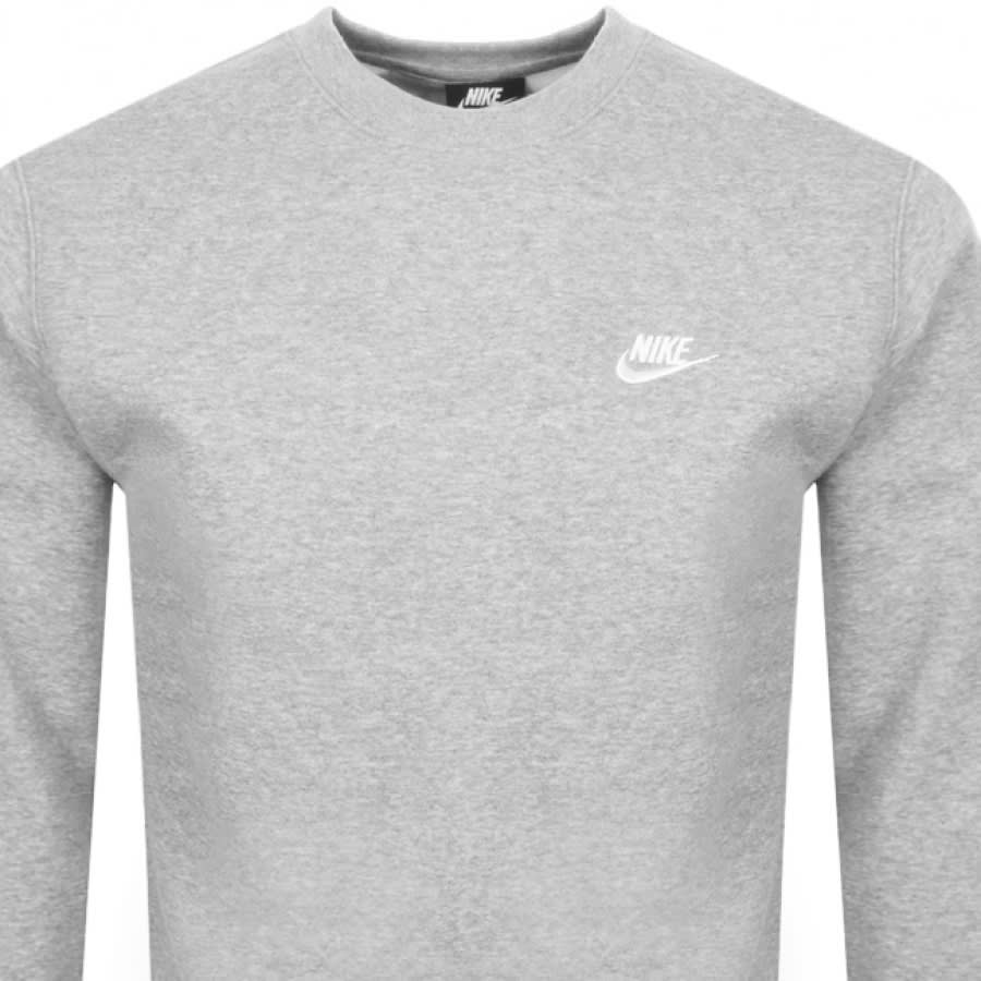 Alternative Image for ProductNike Crew Neck Club Sweatshirt Grey2